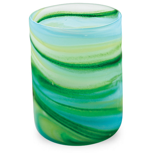 Turquoise & Greens Frosted Tumbler (Original) Malta,Glass Lifestyle Range Malta, Glass Lifestyle Range, Mdina Glass