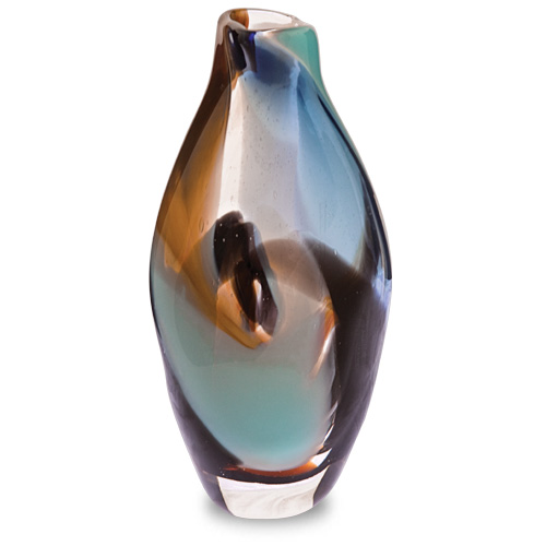 Agape Miniature Tall Double Swirl Vase Malta,Glass Agape Malta, Glass Agape, Mdina Glass