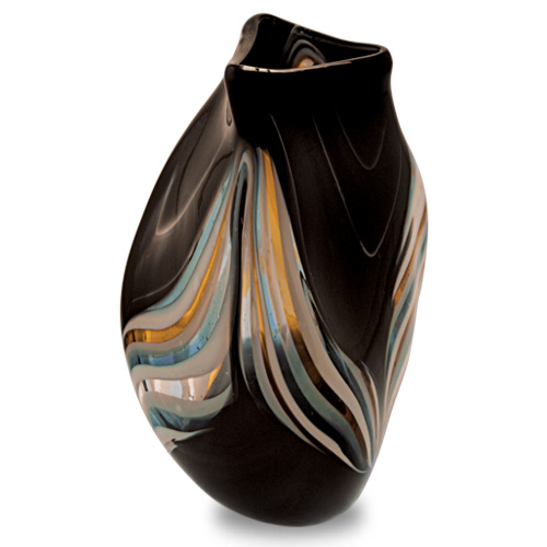 Corvo Large Triple Swirl Vase Malta,Glass Corvo Malta, Glass Corvo, Mdina Glass