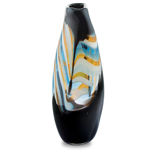 Corvo Medium Tall Double Swirl Vase Malta,Glass Corvo Malta, Glass Corvo, Mdina Glass