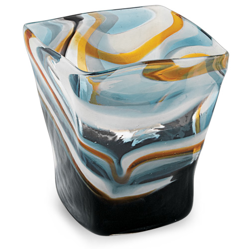 Corvo Medium Pot Vase 2 Malta,Glass Corvo Malta, Glass Corvo, Mdina Glass