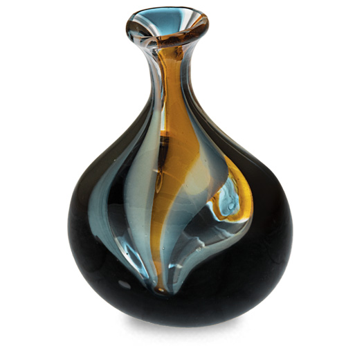 Corvo Miniature Lollipop Bottle Vase Malta,Glass Vases Malta, Glass Vases, Mdina Glass
