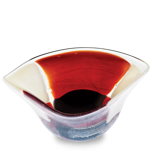 Red Mosaico Miniature Tri Bowl Malta,Glass Decorative Bowls Malta, Glass Decorative Bowls, Mdina Glass