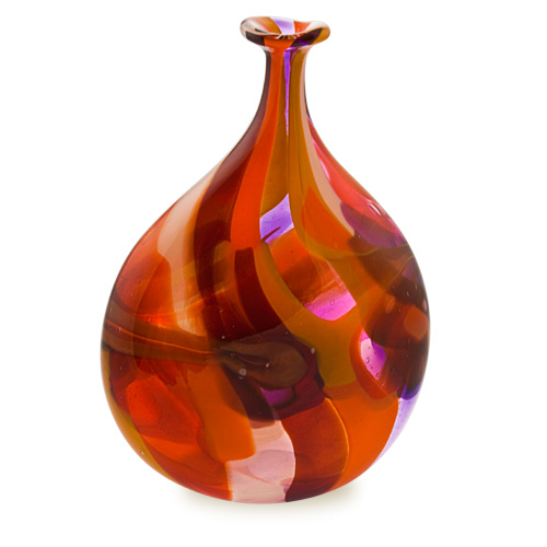 Naia Large Lollipop Bottle Vase Malta,Glass Naia Malta, Glass Naia, Mdina Glass