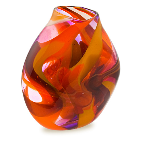 Naia Medium Double Swirl Vase Malta,Glass Naia Malta, Glass Naia, Mdina Glass