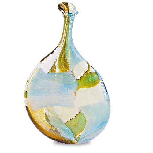 Vanilla Sky Large Lollipop Bottle Vase Malta,Glass Vanilla Sky Malta, Glass Vanilla Sky, Mdina Glass