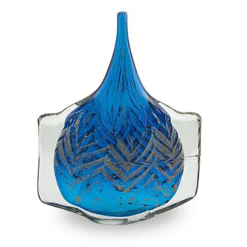Large Blue Roman Fish Vase Malta,Glass Classics Malta, Glass Classics, Mdina Glass