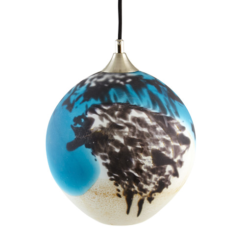 Seascape Medium Hanging Ball Light Frosted Malta,Glass Contemporary Collection Malta, Glass Contemporary Collection, Mdina Glass