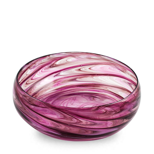 Mixed Pink Salad Bowl Malta,Glass Serving Bowls Malta, Glass Serving Bowls, Mdina Glass