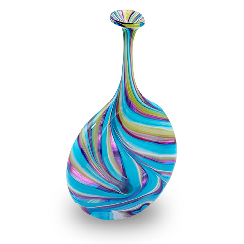 Lifestyle 'D' Large Lollipop Bottle Vase Malta,Glass Lifestyle 'D' Malta, Glass Lifestyle 'D', Mdina Glass