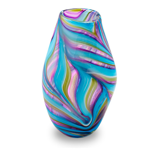 Lifestyle 'D' Large Tall Double Swirl Vase Malta,Glass Lifestyle 'D' Malta, Glass Lifestyle 'D', Mdina Glass