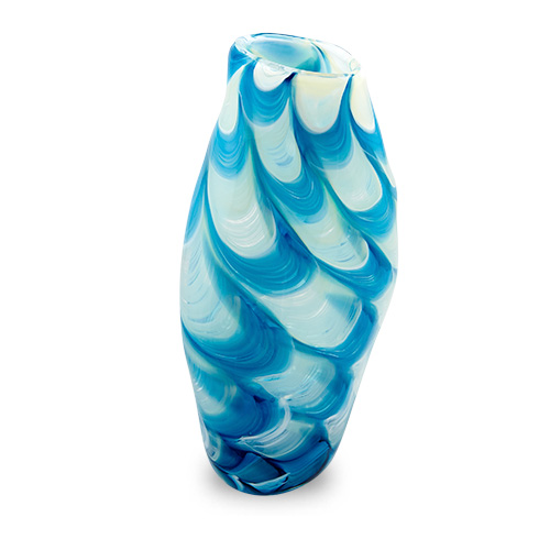 Lifestyle 'E' Large Tall Double Swirl Vase Malta,Glass Lifestyle 'E' Malta, Glass Lifestyle 'E', Mdina Glass