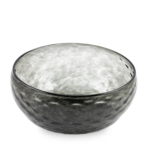 Grey Salad Bowl Malta,Glass Textured Range Malta, Glass Textured Range, Mdina Glass