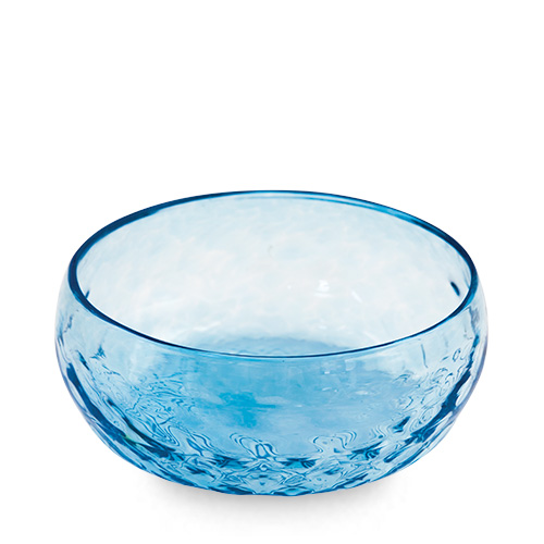 Iris Blue Cracker Bowl Malta,Glass Textured Range Malta, Glass Textured Range, Mdina Glass