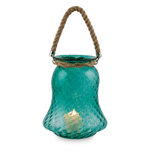 Large Bell Lantern with rope handle Malta,Glass Textured Range Malta, Glass Textured Range, Mdina Glass