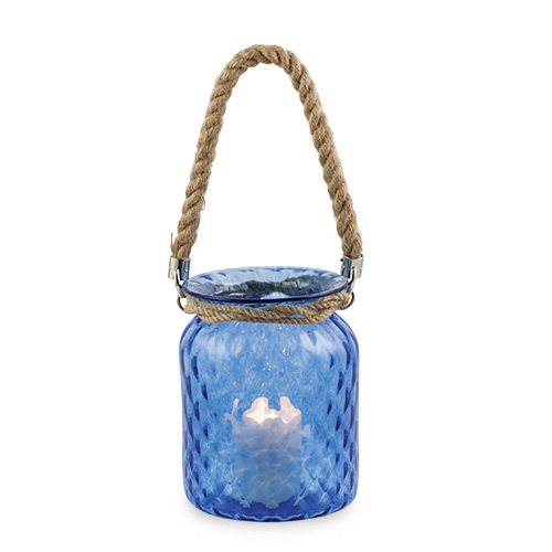 Small Ming Lantern with rope handle Malta,Glass Lanterns Malta, Glass Lanterns, Mdina Glass