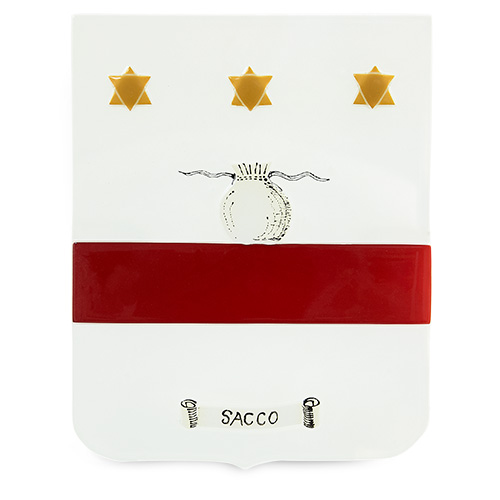 Family Crest: Sacco Malta,Glass Family Crests Malta, Glass Family Crests, Mdina Glass