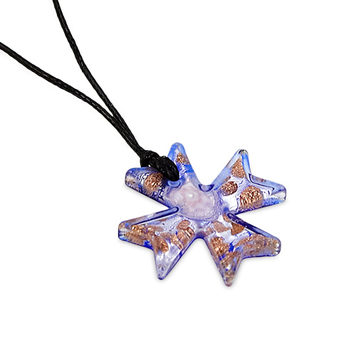 Small Maltese Cross Pendant - Dark Blue Malta,Glass Necklaces Malta, Glass Necklaces, Mdina Glass