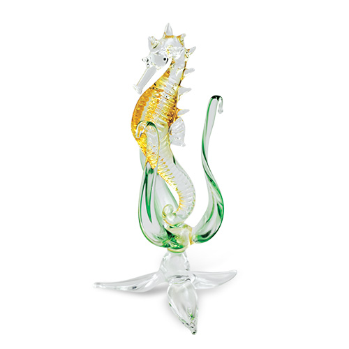 Large Seahorse  Malta,Glass Figurines Malta, Glass Figurines, Mdina Glass