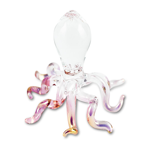 Octopus  Malta,Glass Figurines Malta, Glass Figurines, Mdina Glass