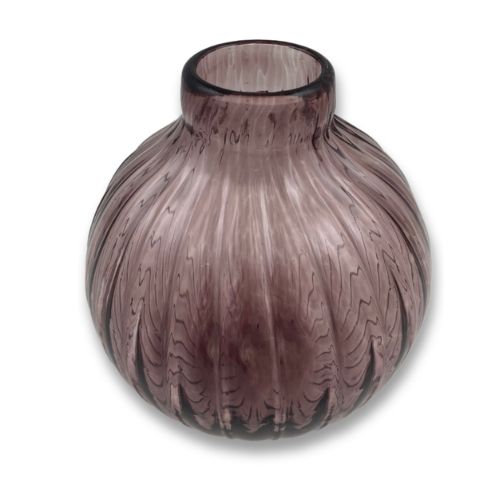 Mini Round Vase (with neck) Malta,Glass Vases Malta, Glass Vases, Mdina Glass
