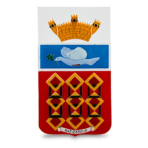Town Crest: Haz-Zebbug Malta,Glass Town Crests Malta, Glass Town Crests, Mdina Glass