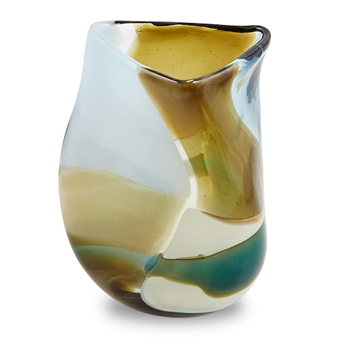 Vanilla Sky Miniature Triple Swirl Vase Malta,Glass Vanilla Sky Malta, Glass Vanilla Sky, Mdina Glass