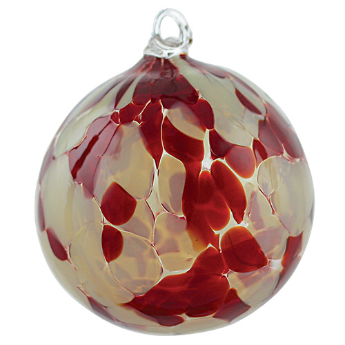 Candy Red Small Round Bauble Malta,Glass Baubles Malta, Glass Baubles, Mdina Glass