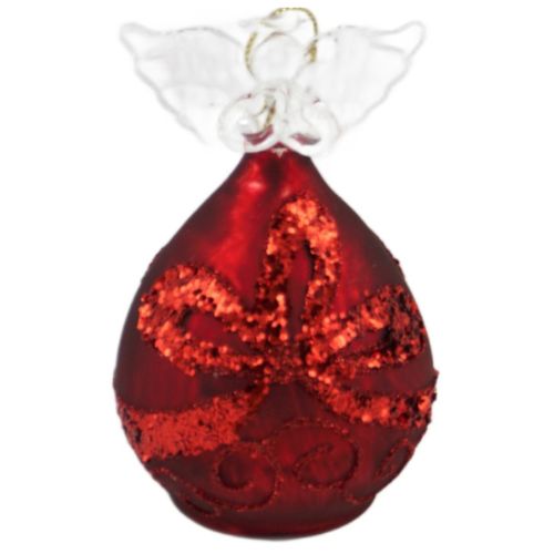 Round Angel With A Bow Malta,Glass Decorative Angels Malta, Glass Decorative Angels, Mdina Glass